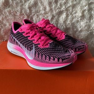 Women’s Nike Zoom Pegasus Turbo 2 Athletic Shoes Black/Pink Size: 7 Great Cond.